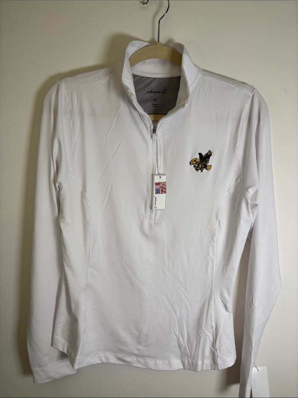 Iowa Hawkeyes Freeborne Performance 1/4 Zip – Vault Logo – White – Size S